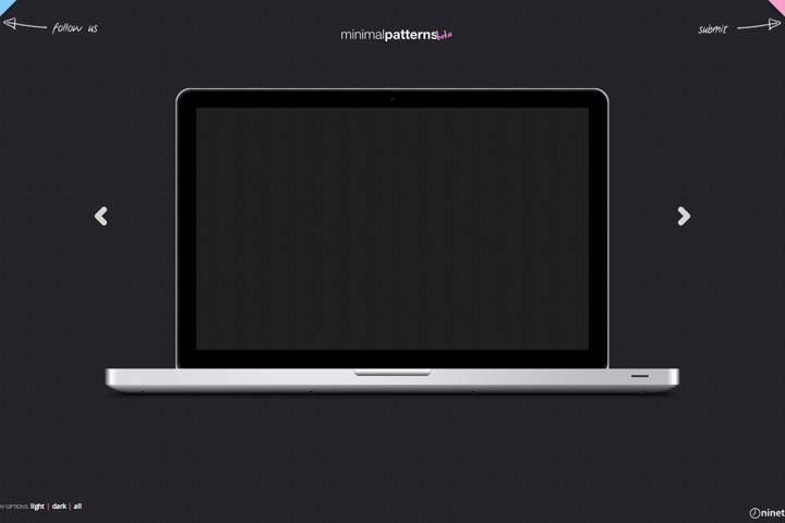Minimal Patterns website preview